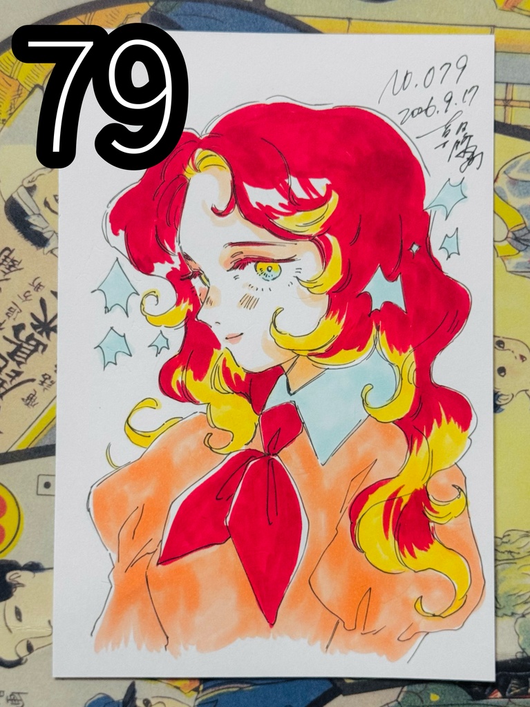 新作/旧作ドローイング・キーホルダー
