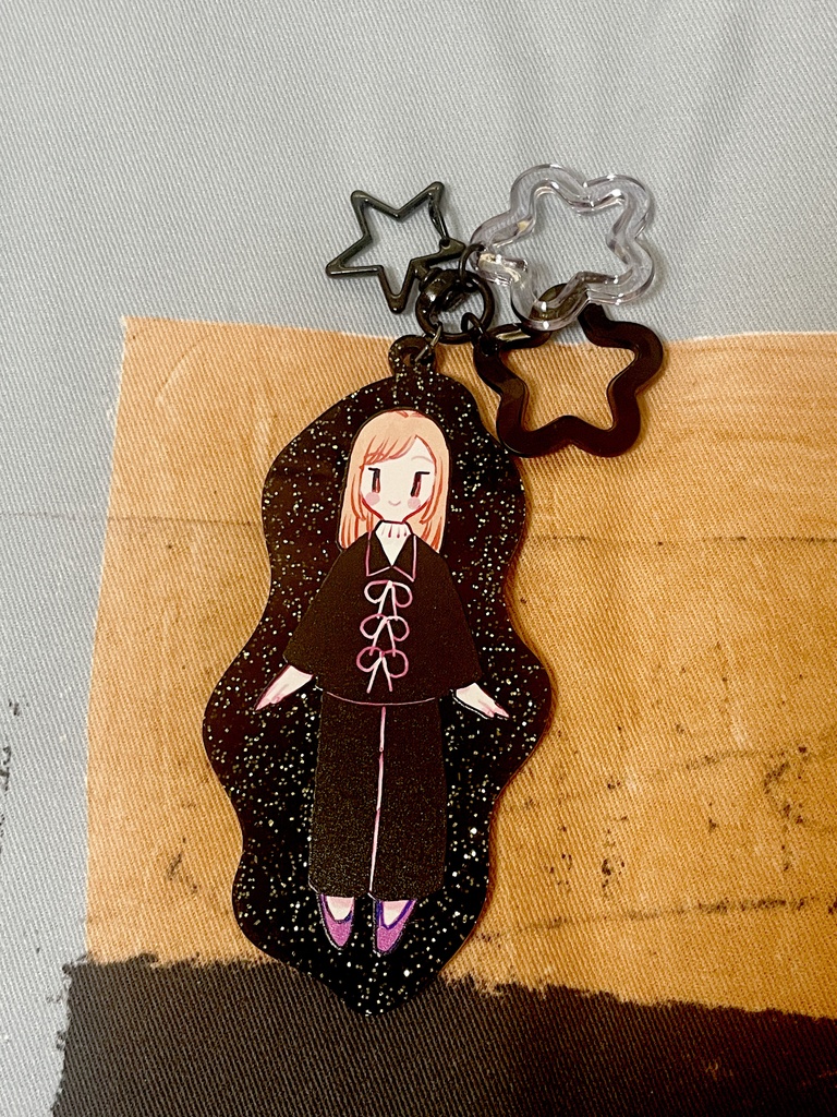 クリアラメアクリルキーホルダー