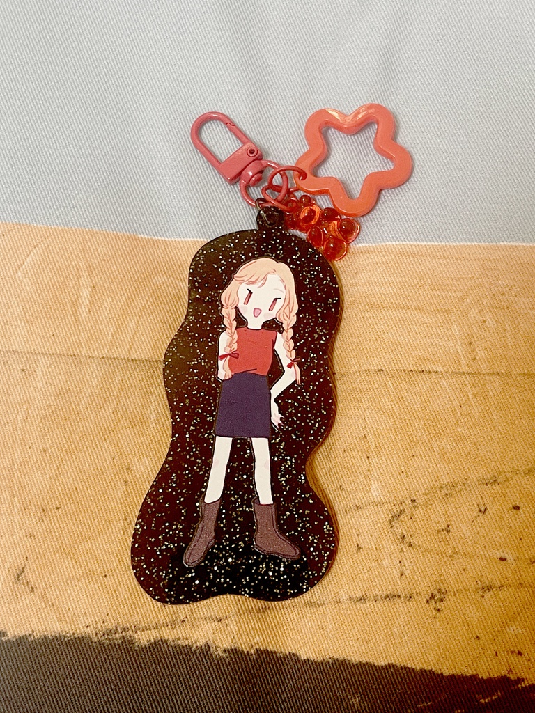 クリアラメアクリルキーホルダー