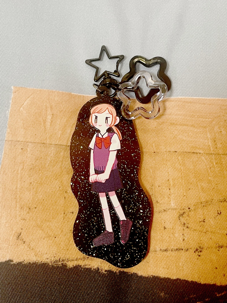 クリアラメアクリルキーホルダー