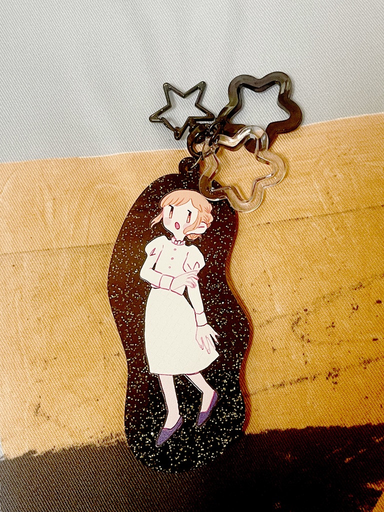 クリアラメアクリルキーホルダー