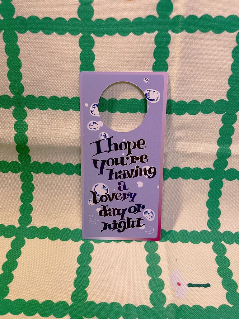 ドアサイン風ダイカットカード