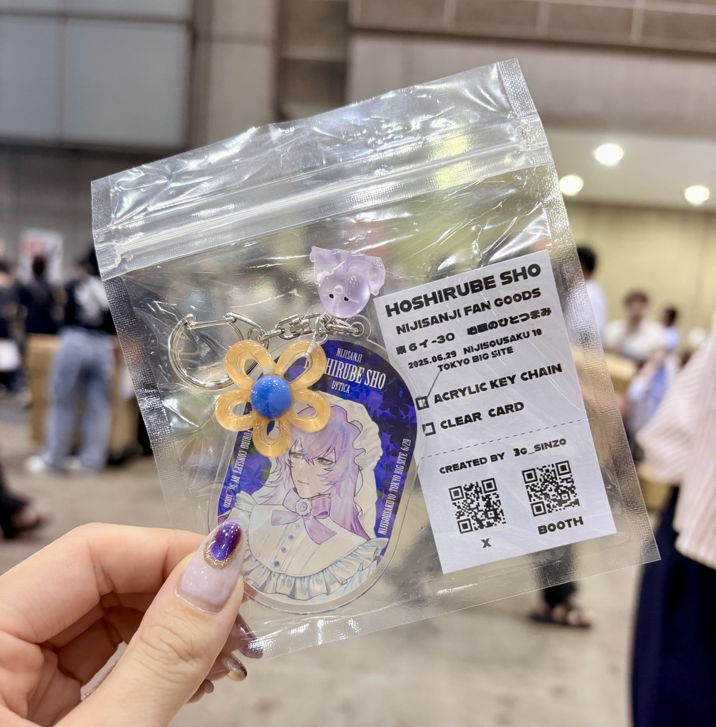 フリル×花×星導コンセプトアクキー