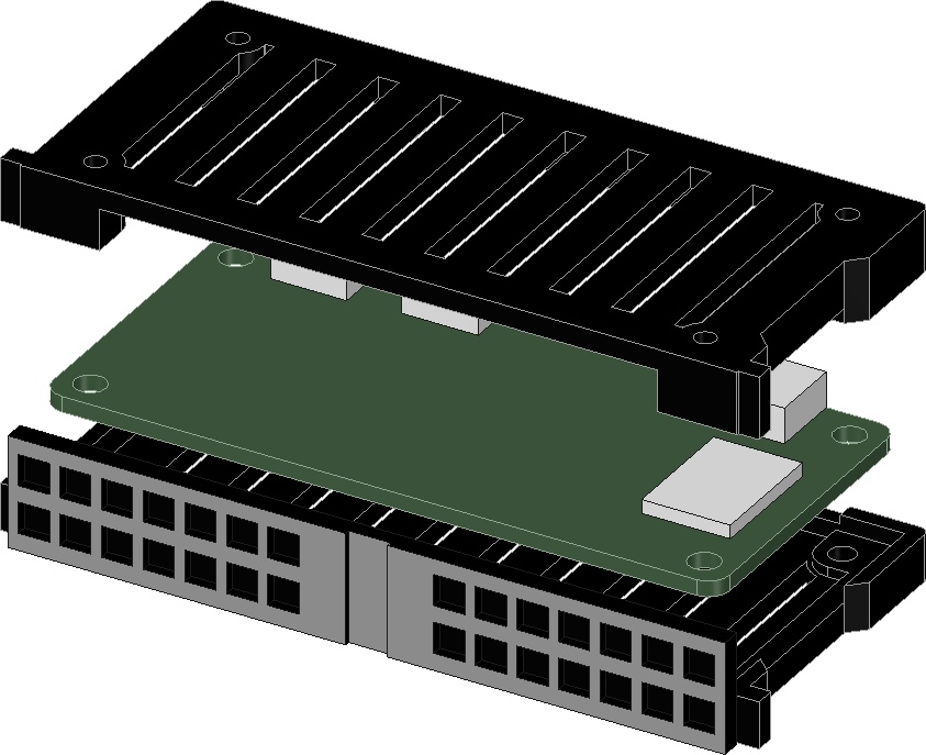 DELLサーバ風ラズパイTypeZero用ケース