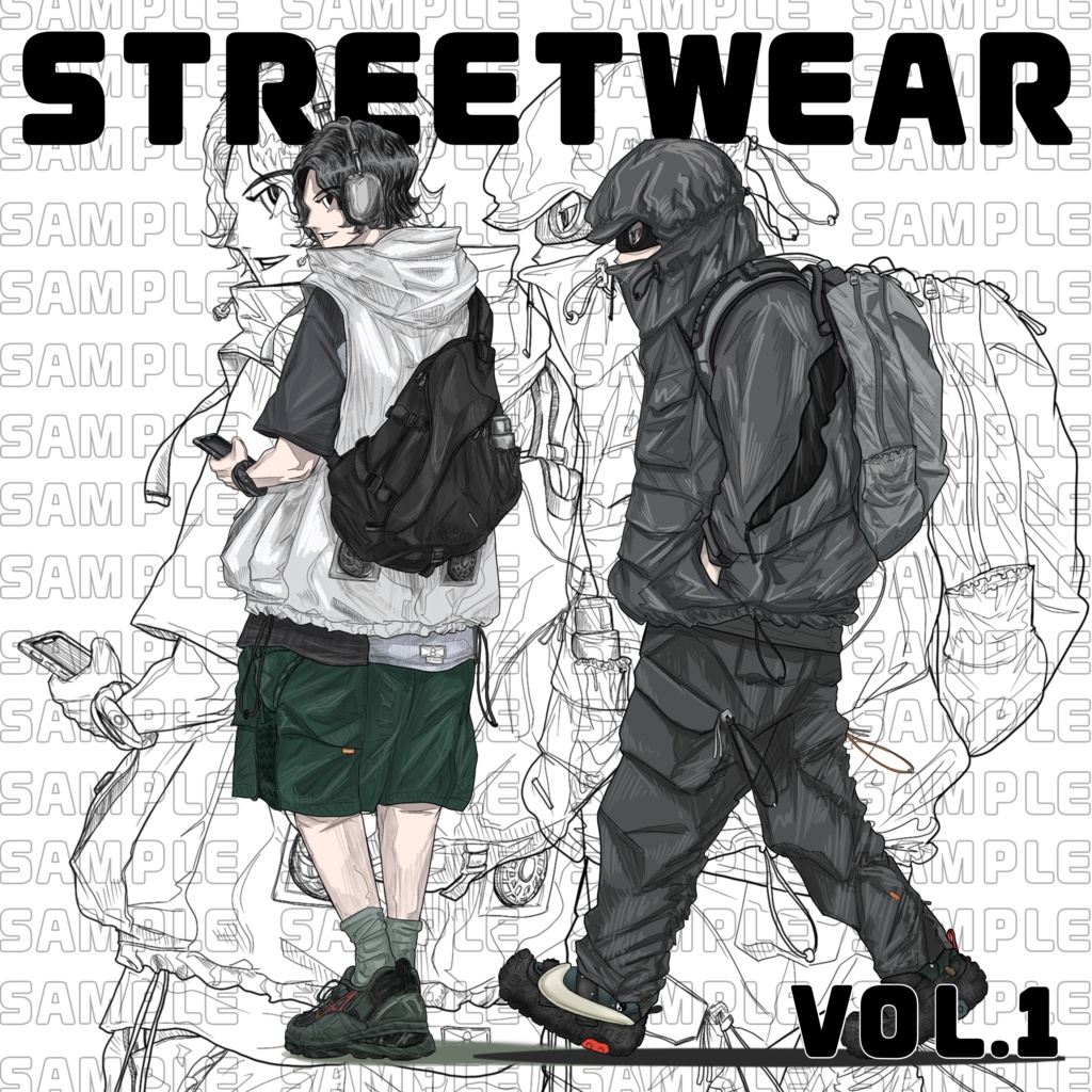 Urban Tech-Gear Collection Vol.1 (6 Outfits / PNG Assets)