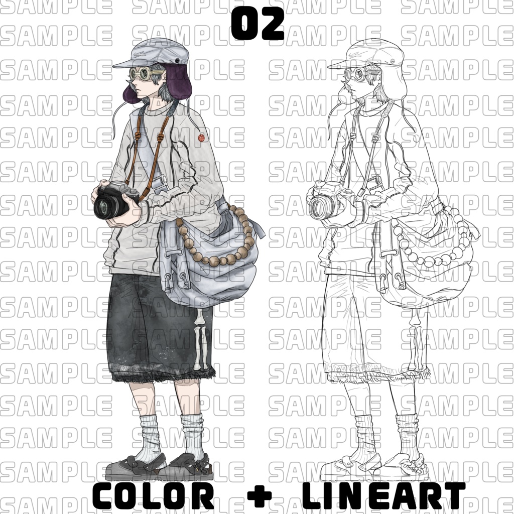 Urban Tech-Gear Collection Vol.1 (6 Outfits / PNG Assets)