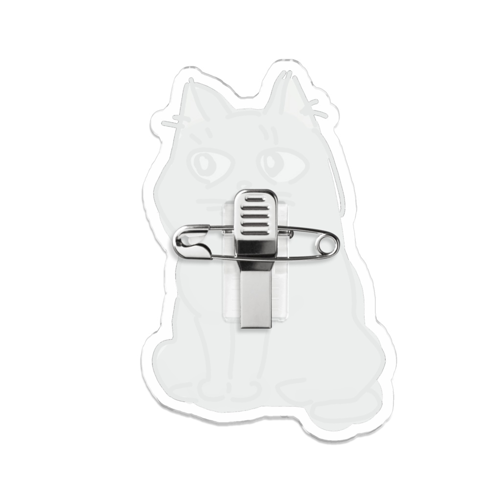 かべねこアクリルバッジ