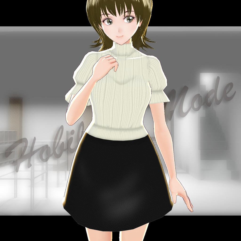 Vroid用テクスチャ「ニット&スカートセット」