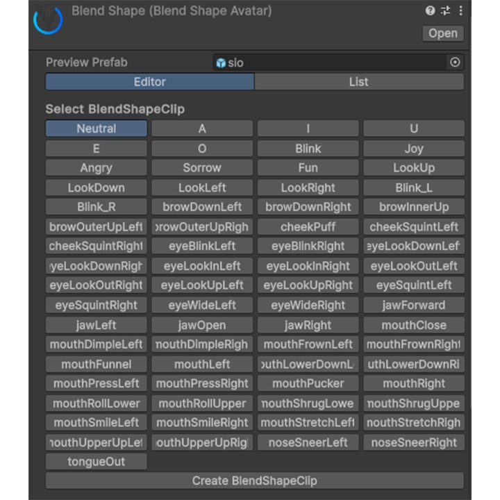 BlendShapeClipsTool