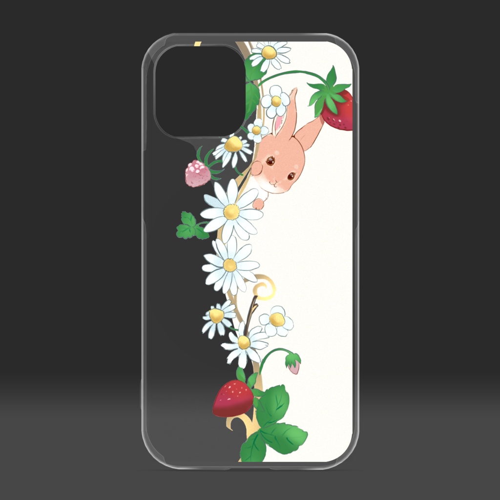 クリアiPhoneケース・うさぎ