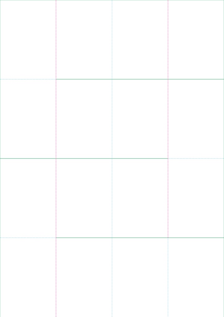 折本ハードカバー(上製本)テンプレート A3-16面