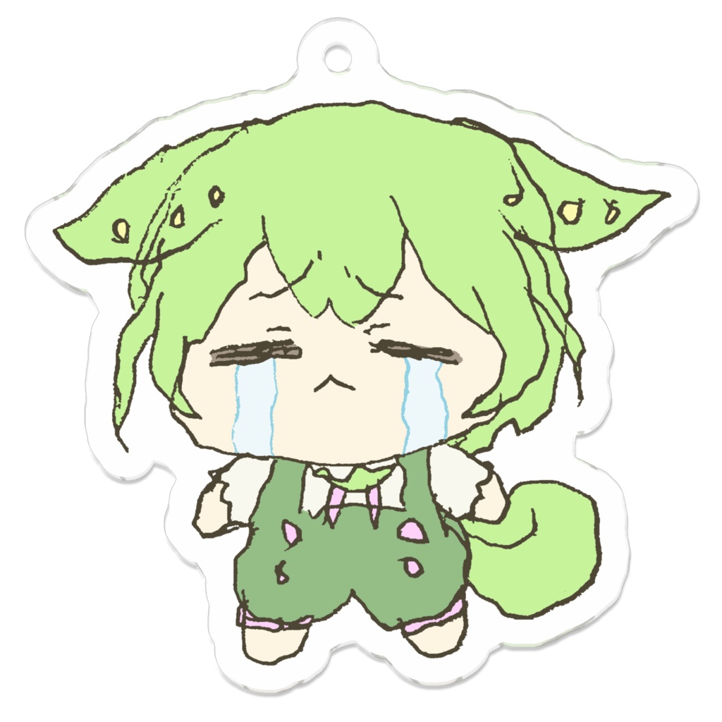 左手ずんだもんアクキー えーん