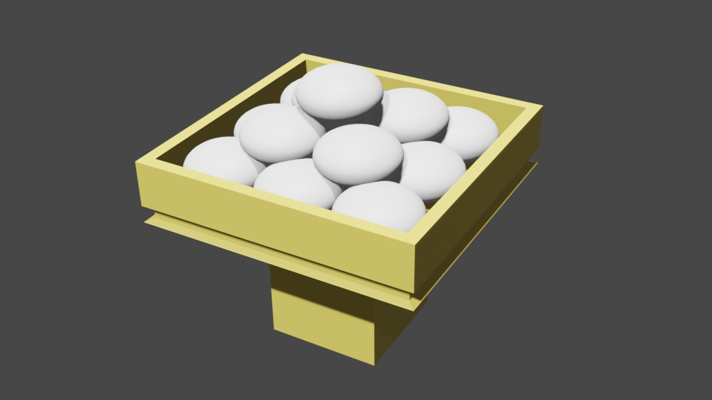 【3Dモデル】餅