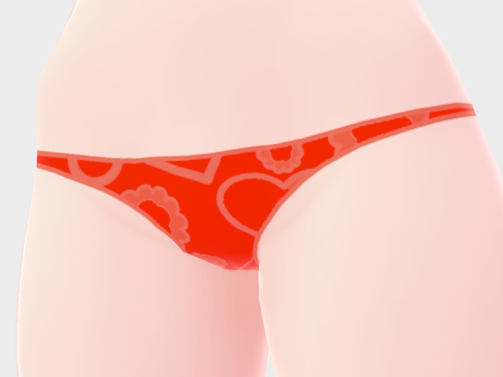 Vroid用 Tバックパンツ