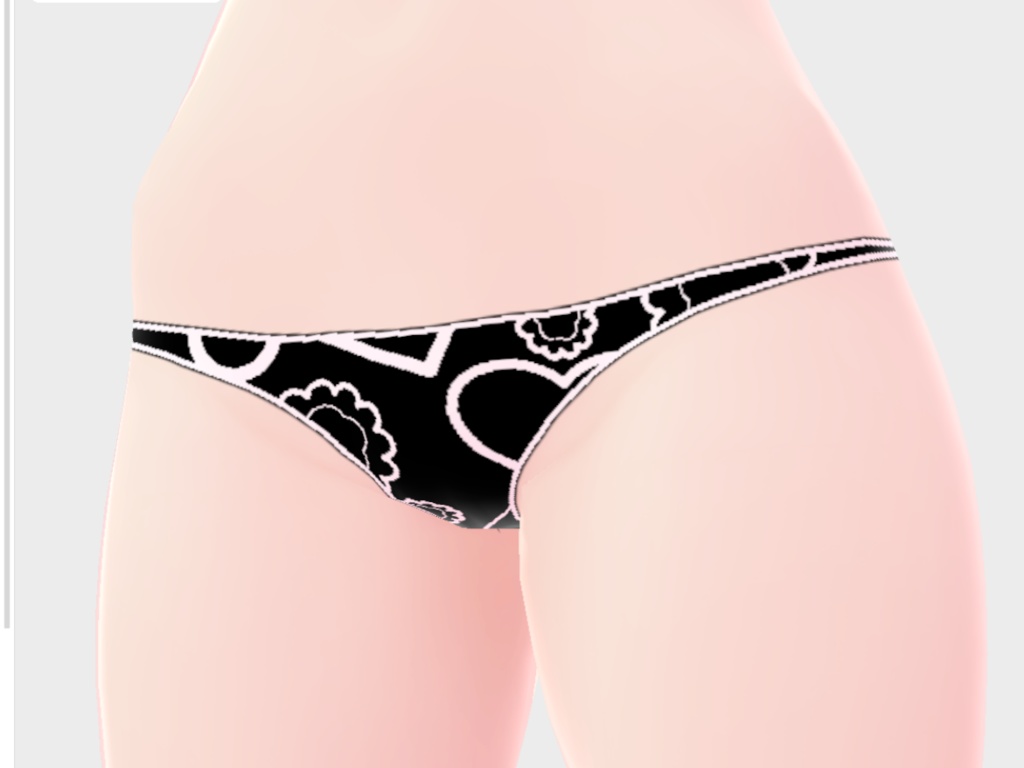 Vroid用 Tバックパンツ