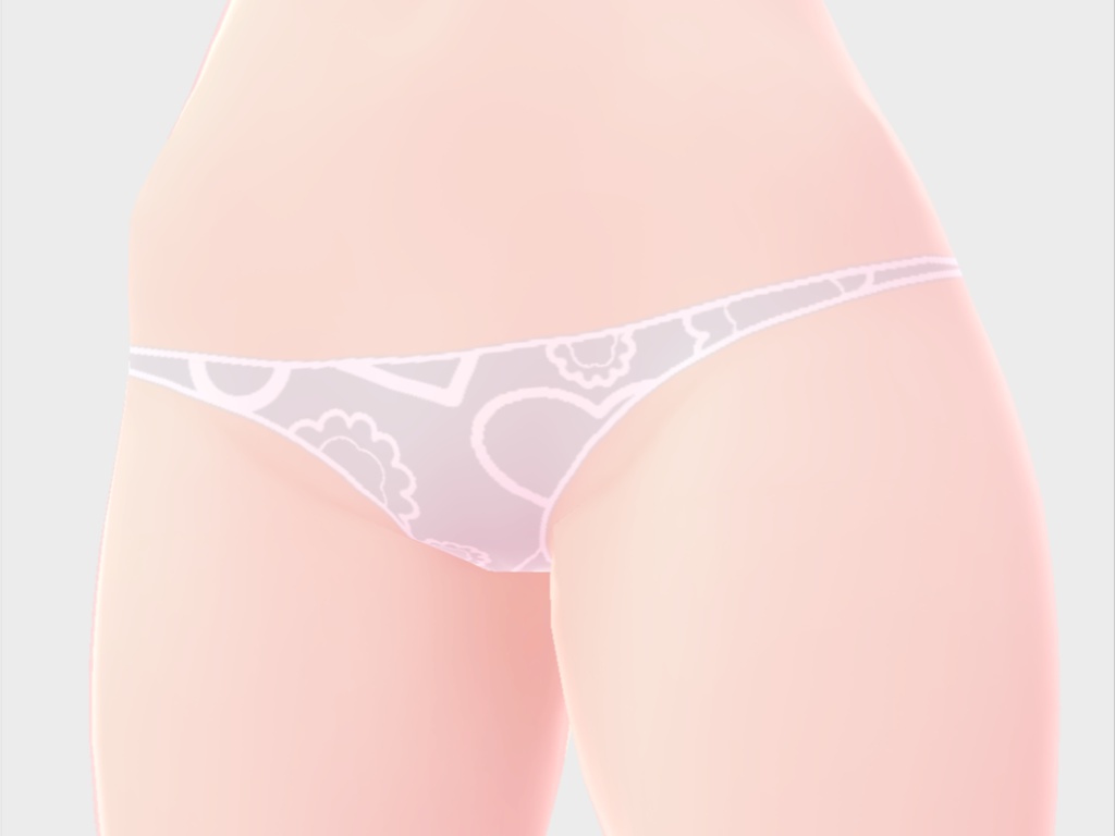 Vroid用 Tバックパンツ