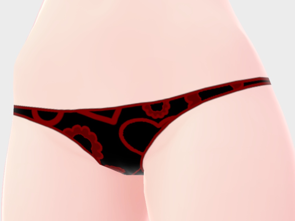 Vroid用 Tバックパンツ