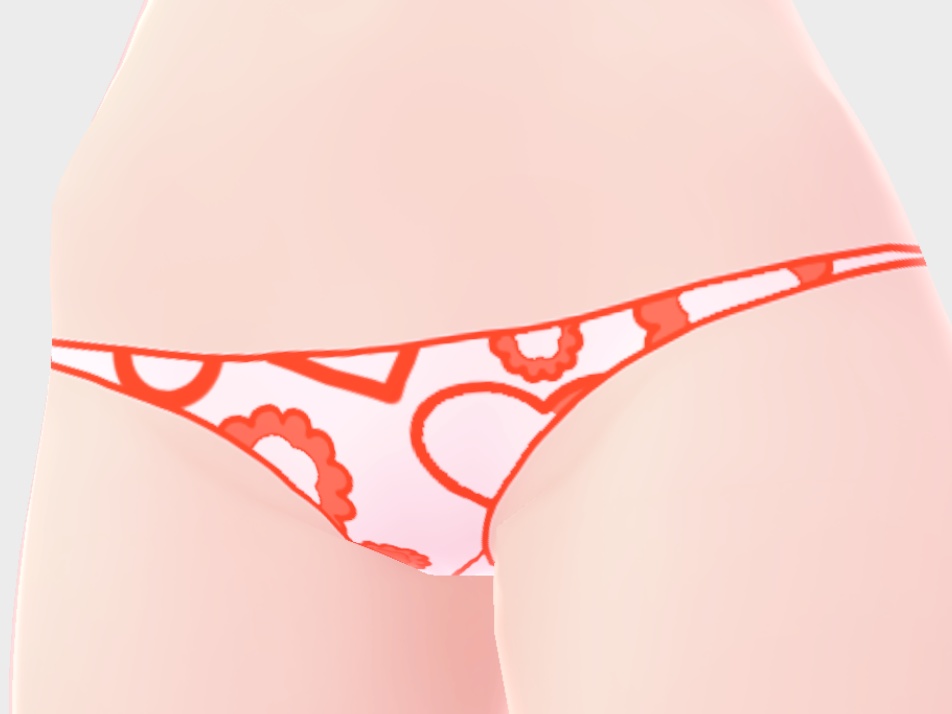 Vroid用　Tバックパンツ