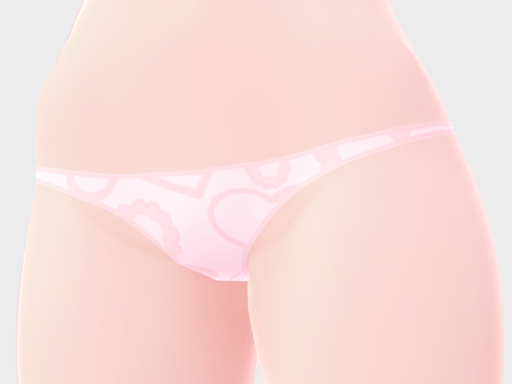 Vroid用 Tバックパンツ