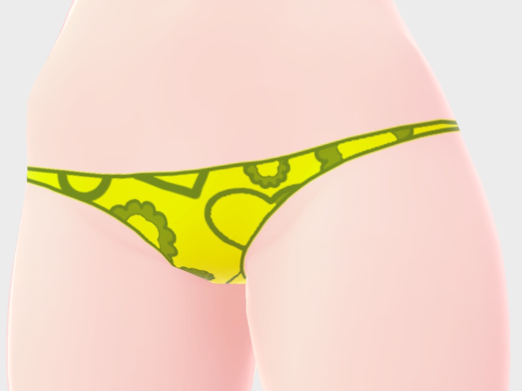 Vroid用 Tバックパンツ