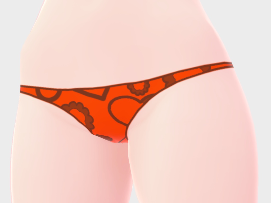 Vroid用 Tバックパンツ