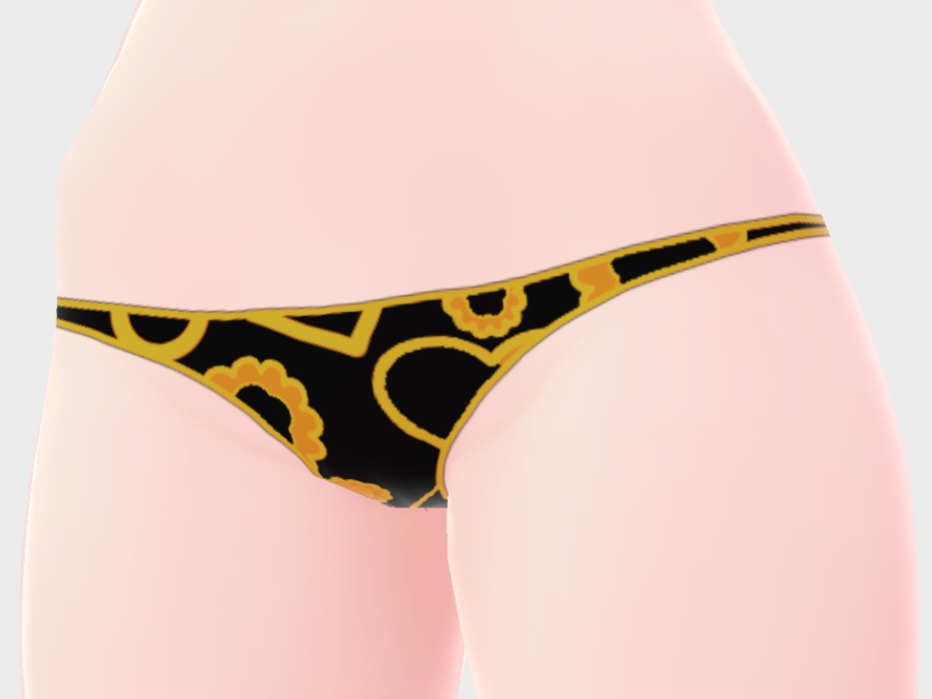 Vroid用 Tバックパンツ