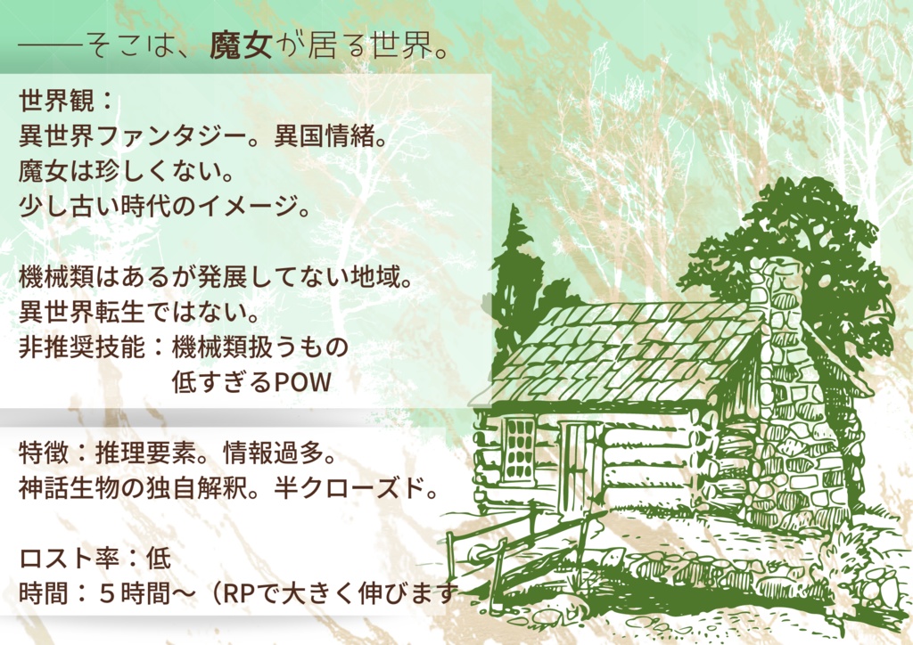 「Trust ×× not」CoC6th非公式シナリオ