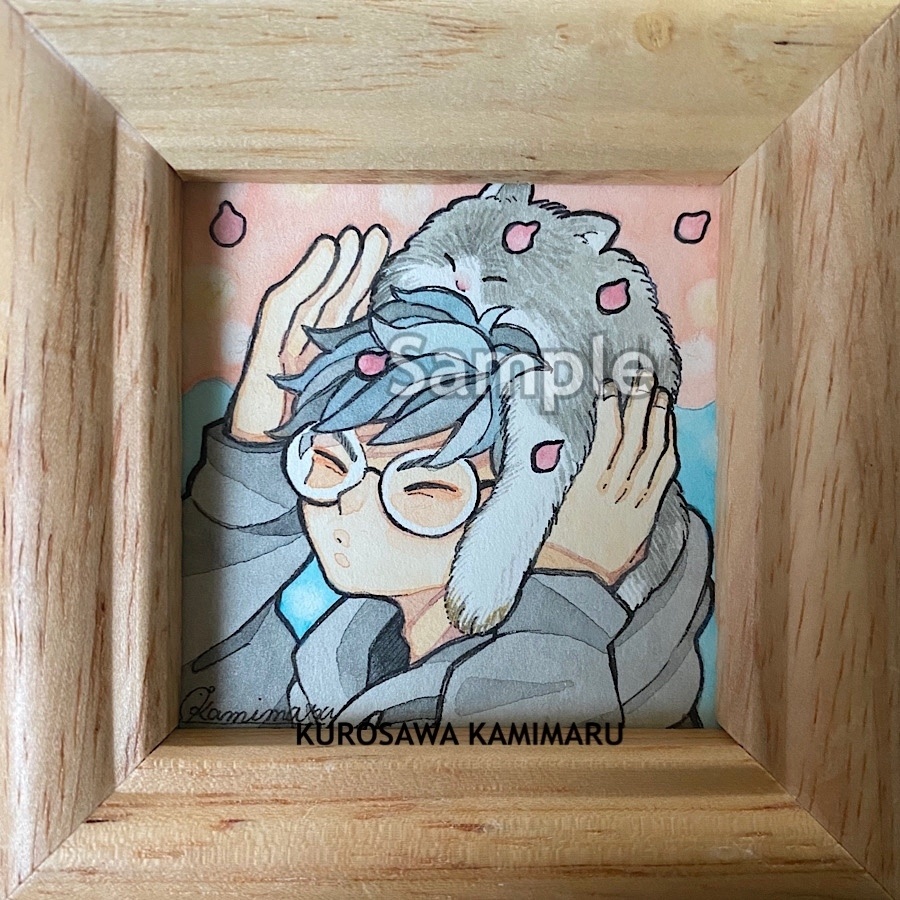 お花見(ミニ原画)