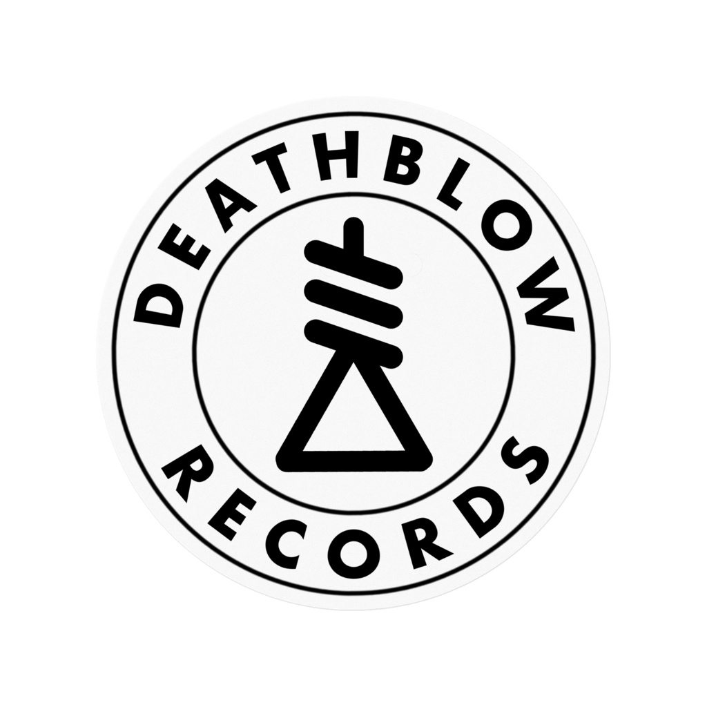 Suicide Logo Clear Sticker - Black