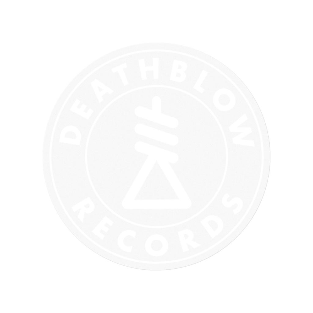 Suicide Logo Clear Sticker - White