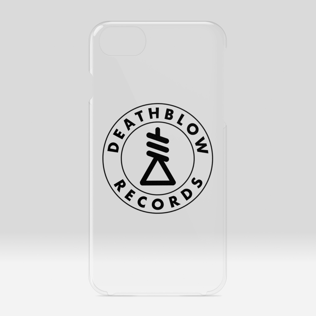 Clear iPhone Case - Black Suicide Logo