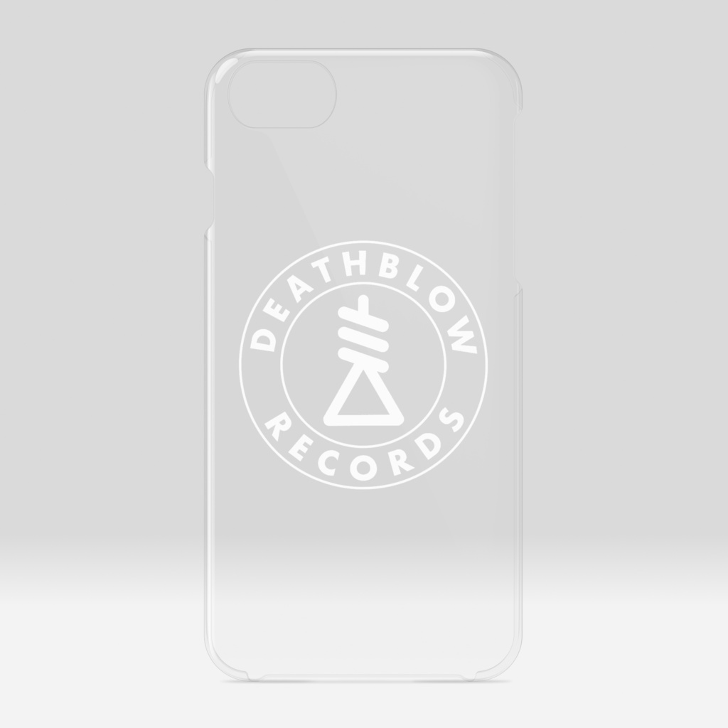 Clear iPhone Case - White Suicide Logo
