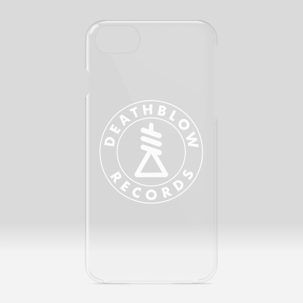 Clear iPhone Case - White Suicide Logo