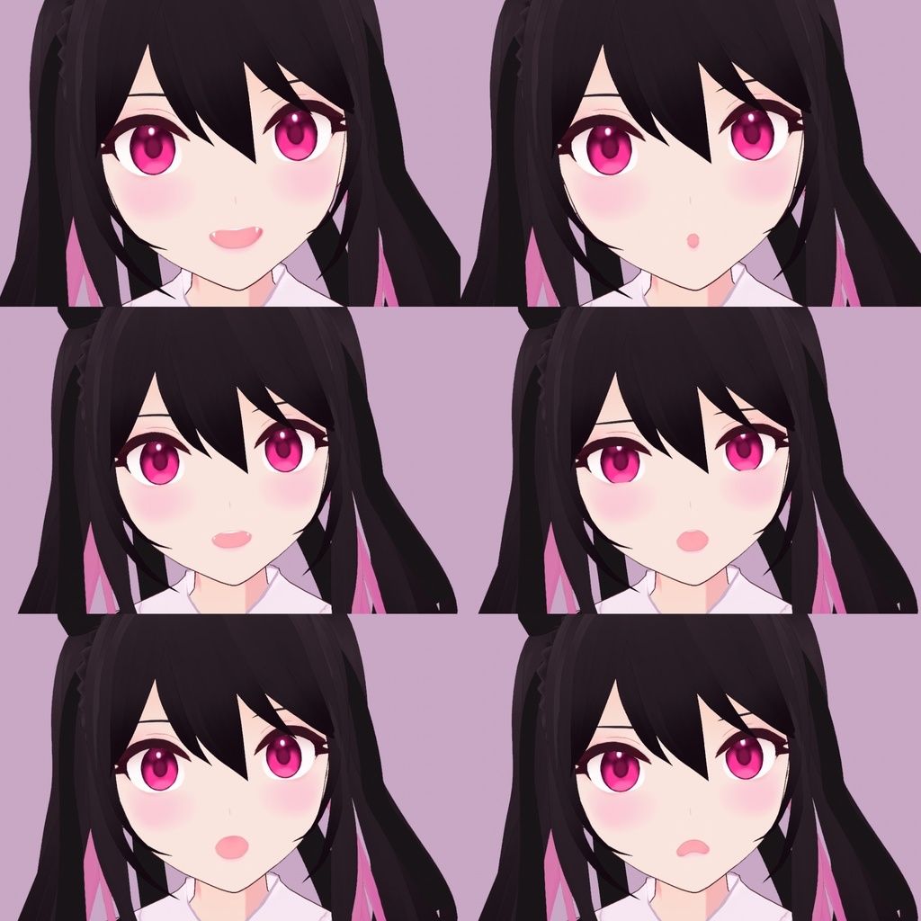 VRoid正式版オリジナルモデル 黒崎ユリ(Kurosaki Yuri)