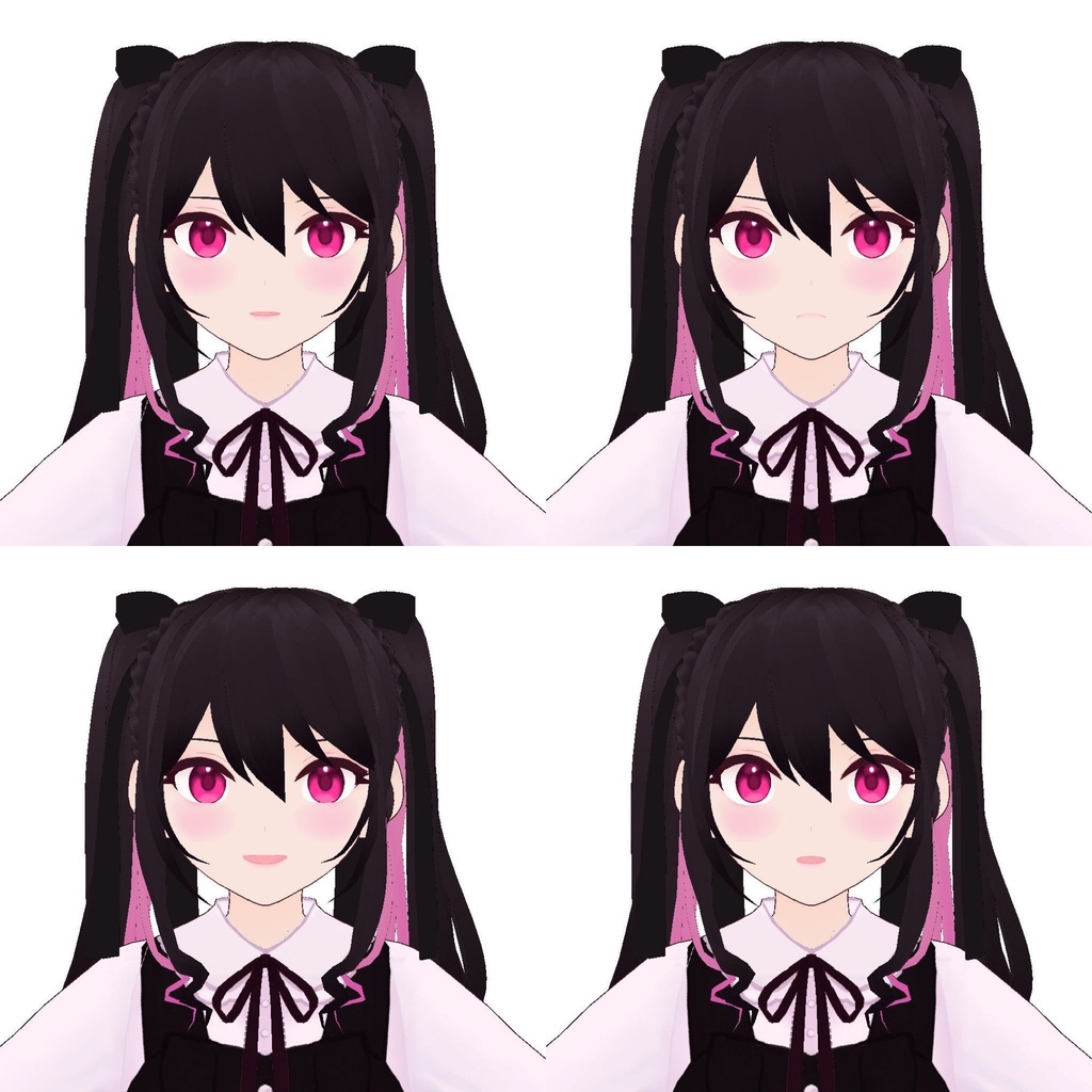 VRoid正式版オリジナルモデル 黒崎ユリ(Kurosaki Yuri)