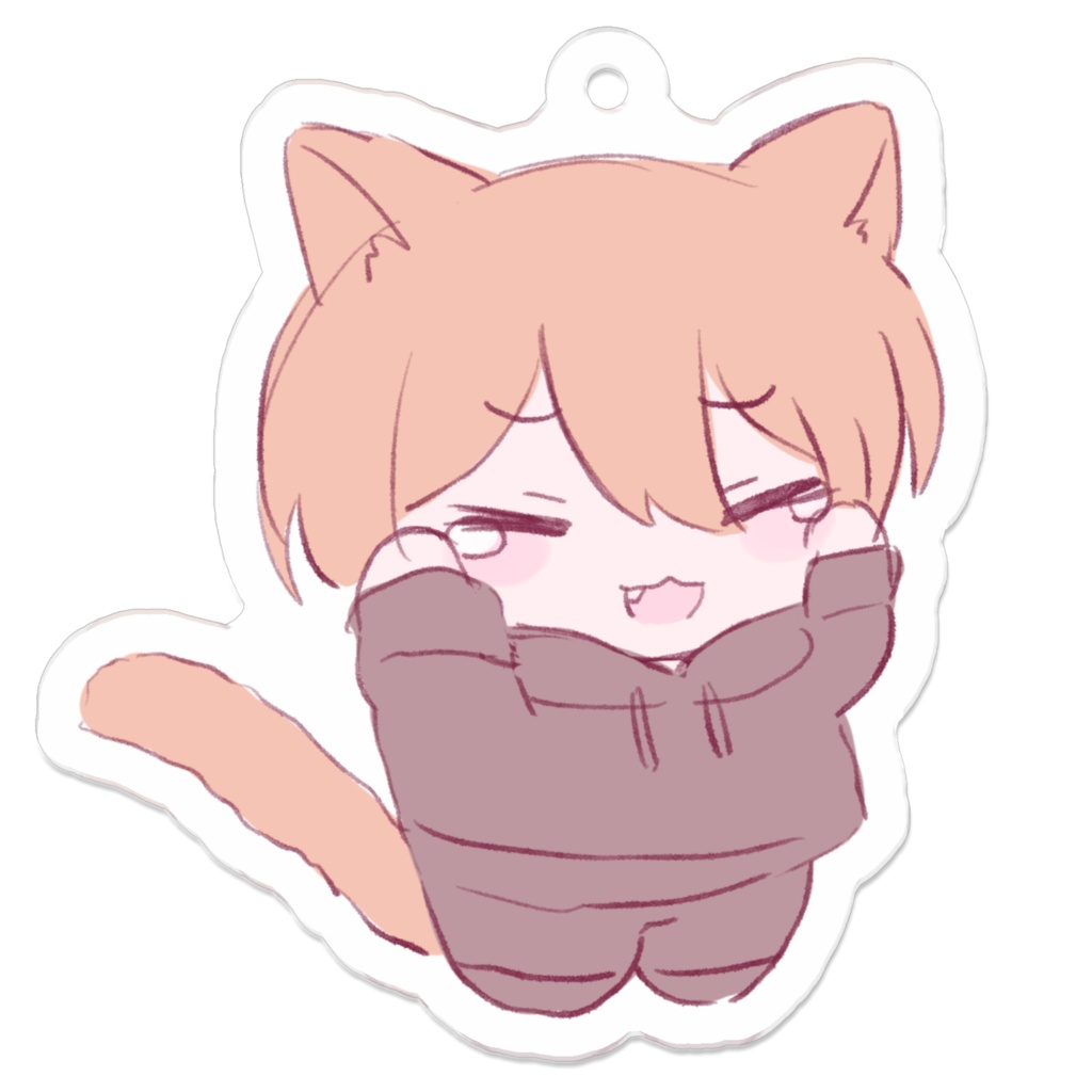 月見レイねこアクキー