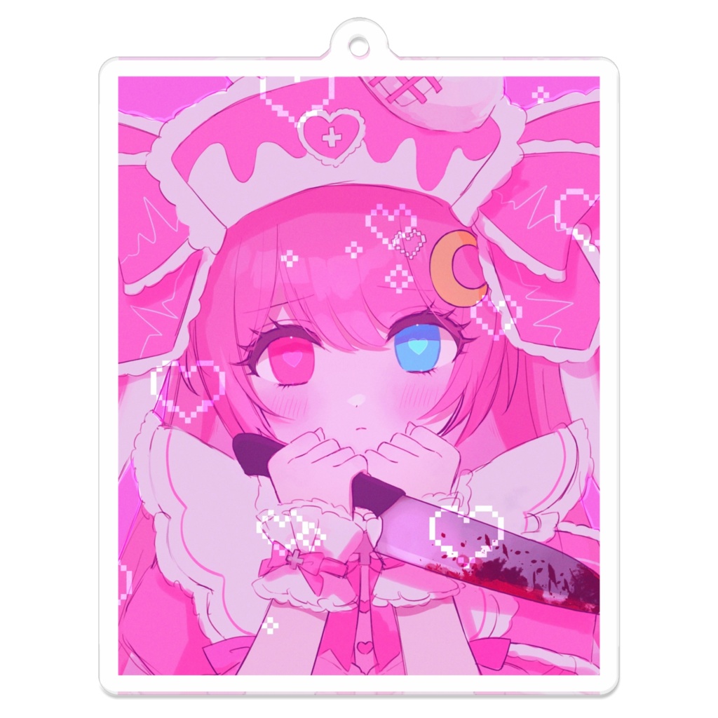 月見ルナ病みかわアクキー