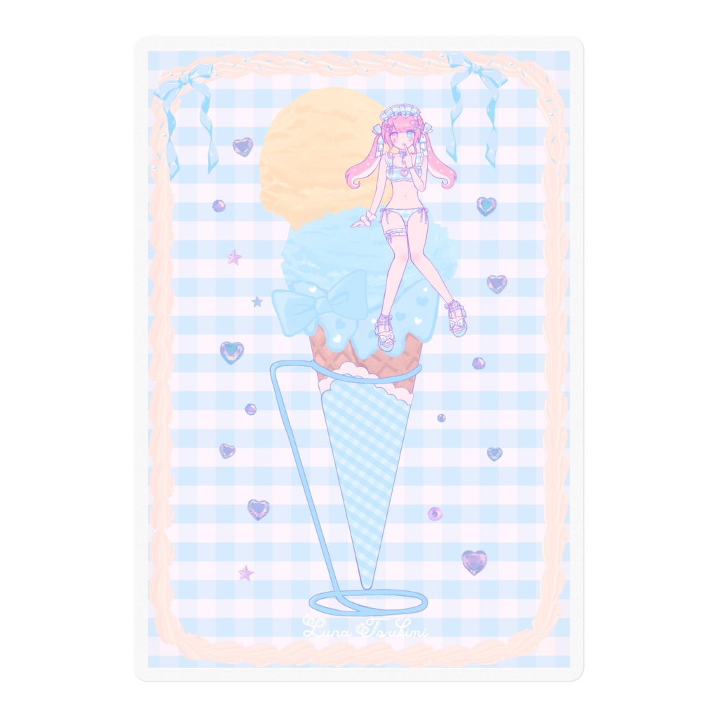 アイスクリームステッカー