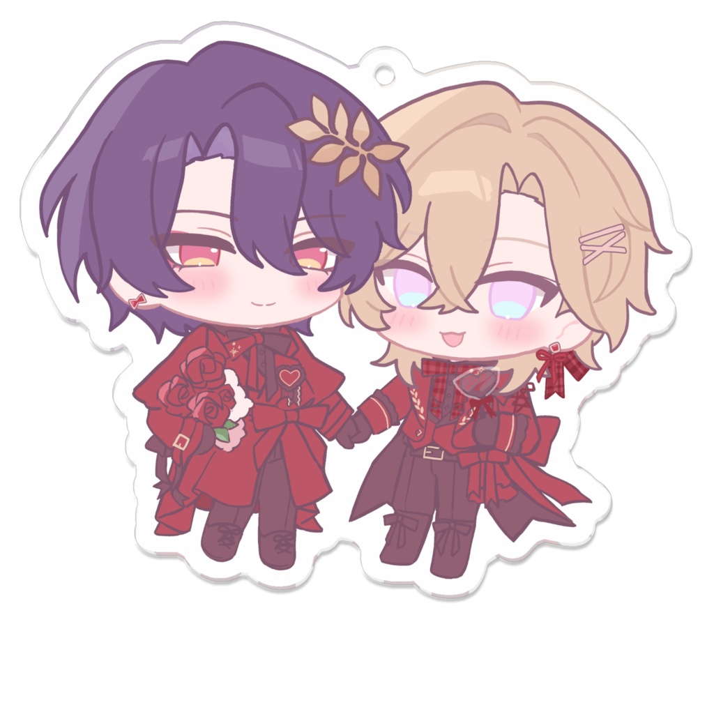 レイチュリバレンタインアクキー