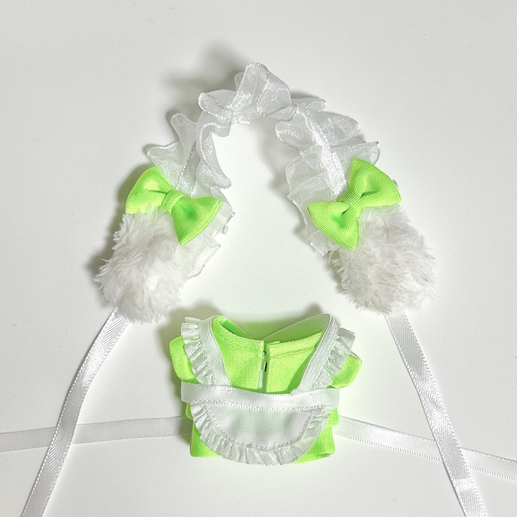 犬耳ジャージメイドぬい服(ちびぐるみ用)