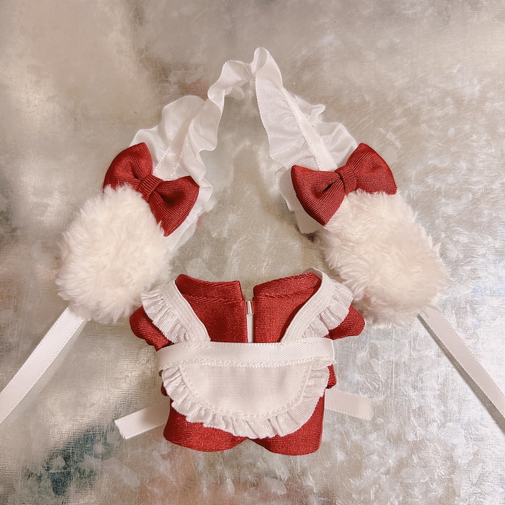 犬耳ジャージメイドぬい服(ちびぐるみ用)