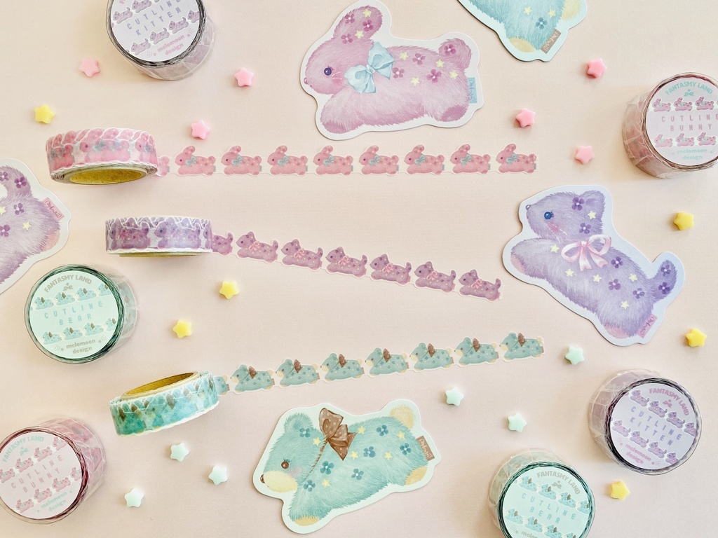 CUT LINE ANIMAL マスキングテープ