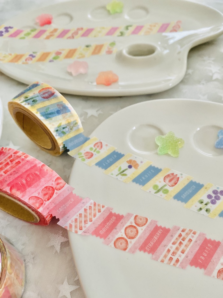 フルーツサンド型抜きマステ