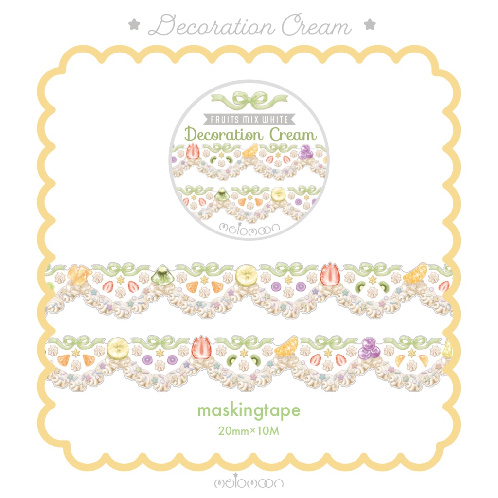 Decoration Cream FRUITS MIX