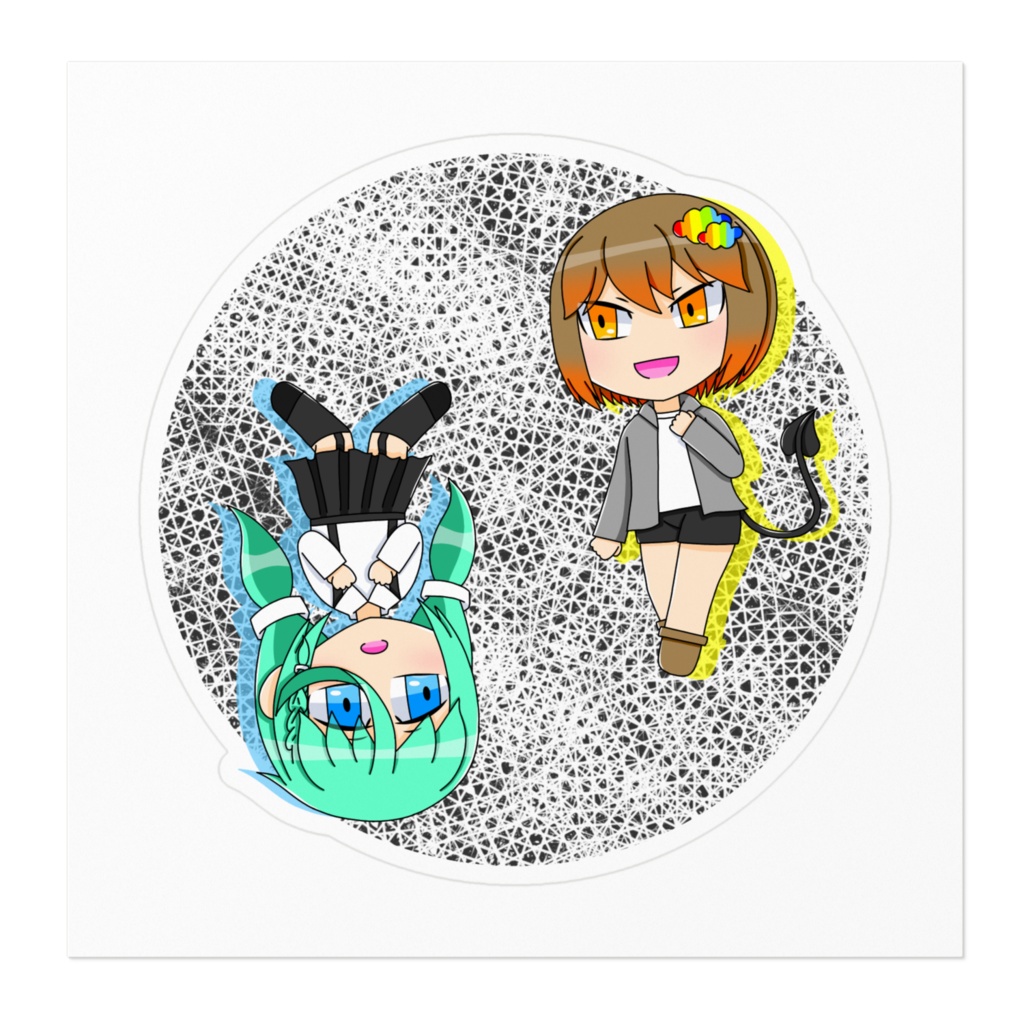 小町&夜月のステッカー