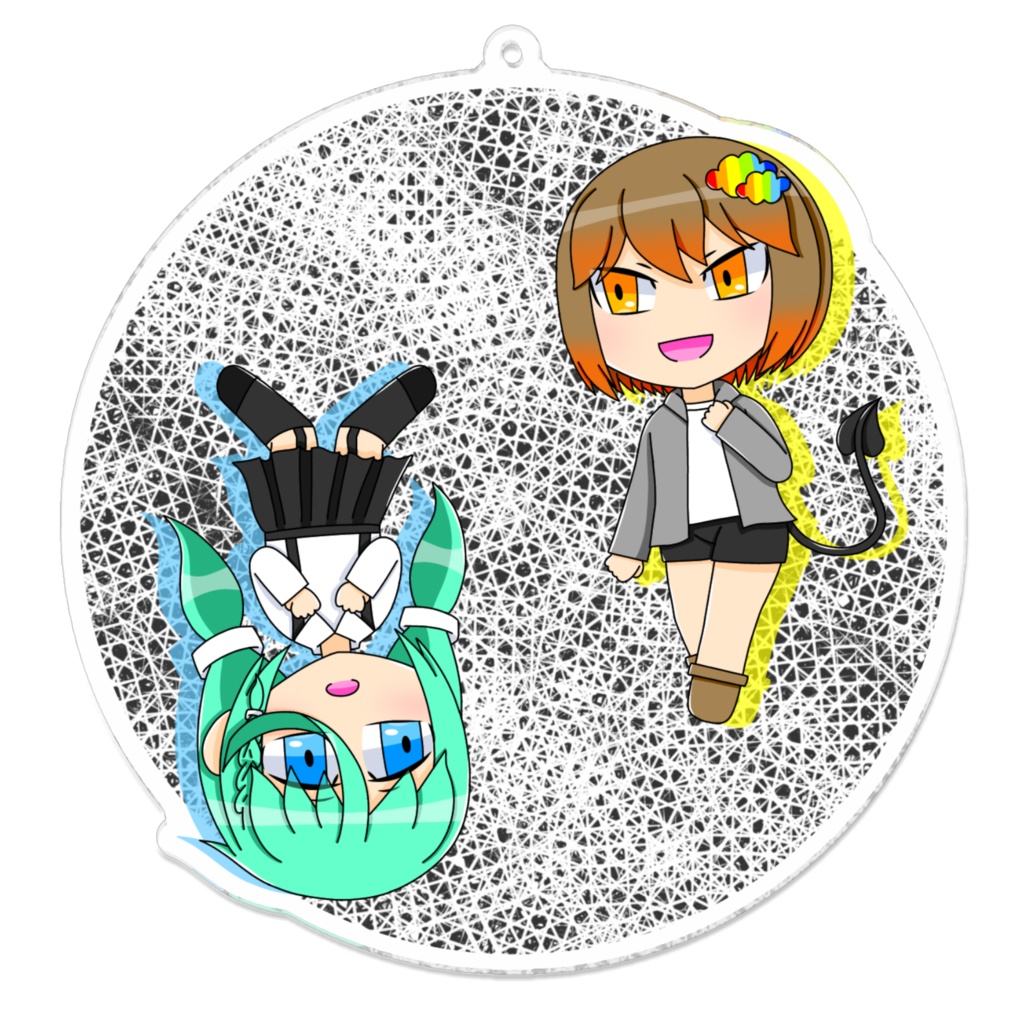 小町と夜月のアクキー