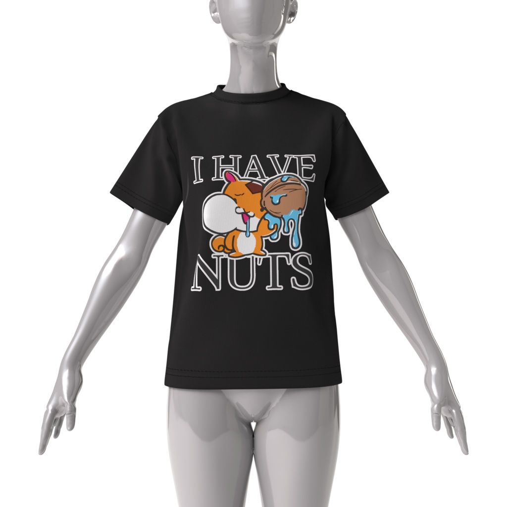 【POKER ANIMALS】もぐリス ビッグシルエットTシャツ