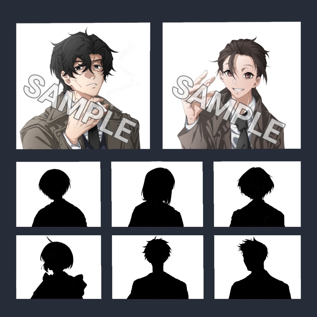 CoCシナリオ『炭鉱の金糸雀と蜥蜴食らう時鳥』【公式】NPC立ち絵素材