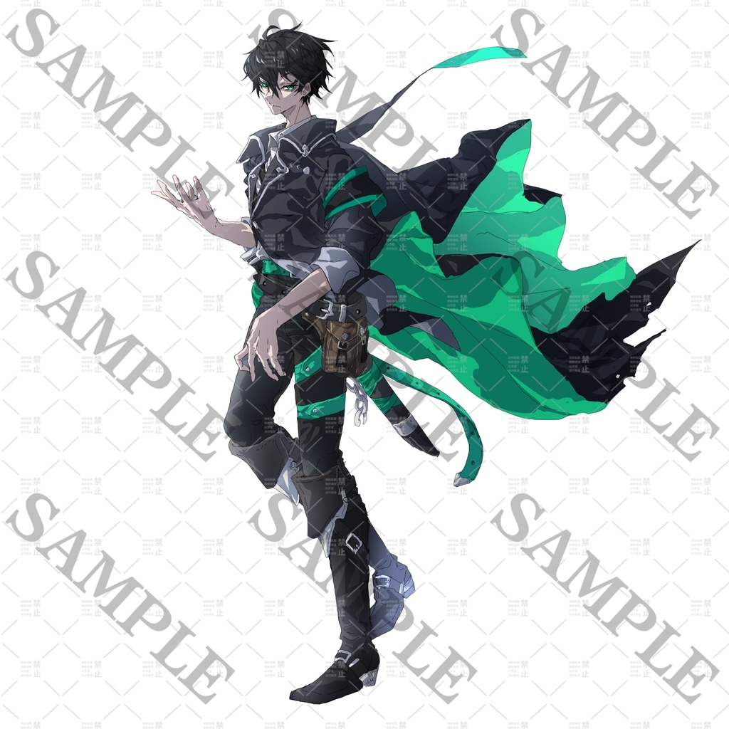 【立ち絵】銃剣を持った青年