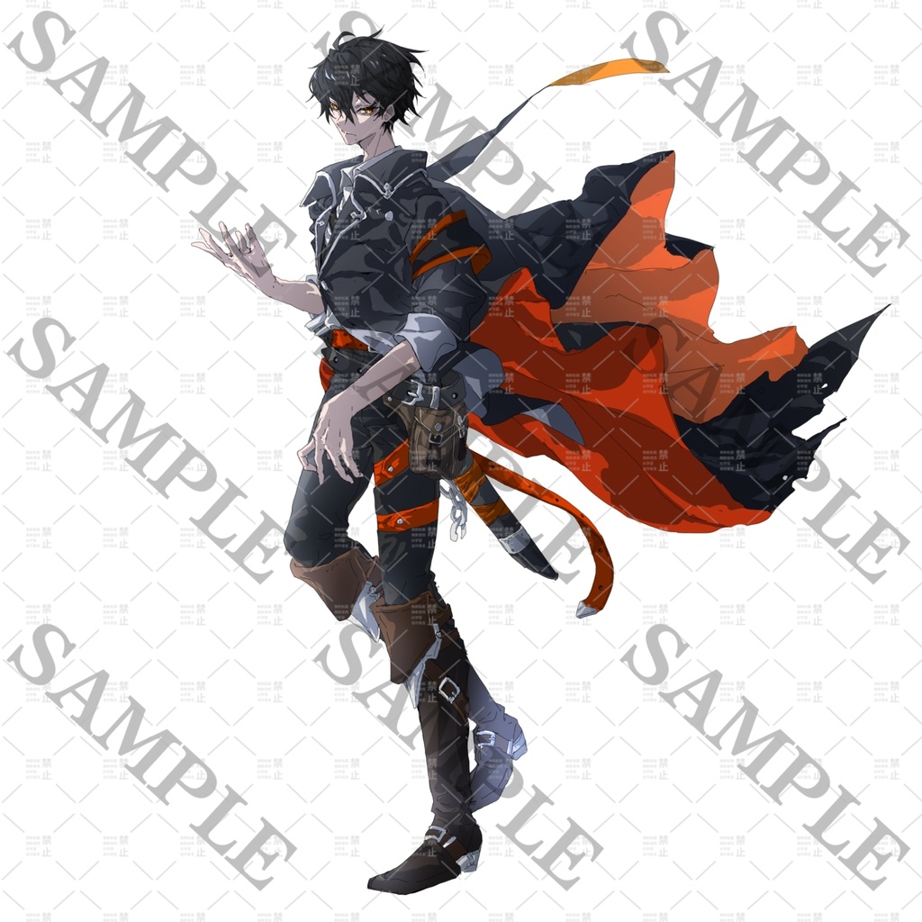 【立ち絵】銃剣を持った青年